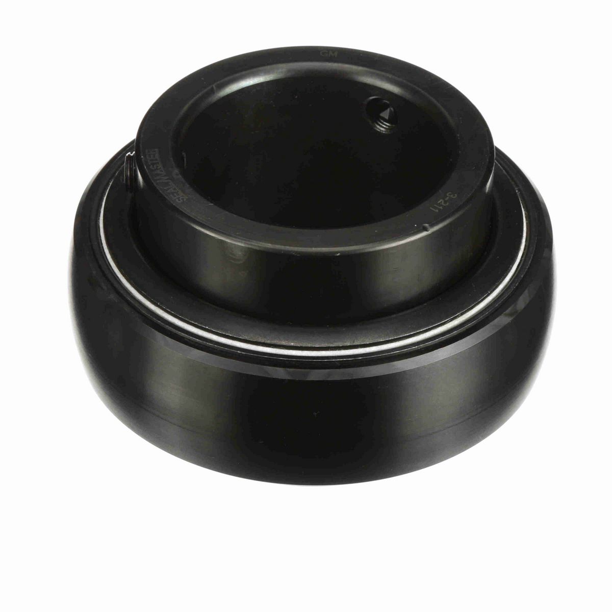 Sealmaster Mounted Insert Only Ball Bearing - 52100 Bearing Steel, Black Oxided - Setscrew Lock - 3-211