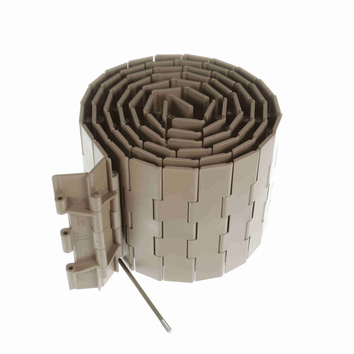 System Plast 821 Straight Running Solid Top, Material: Tan Low Friction, Width: 10in, Pitch: 1.5in - LF821-K1000