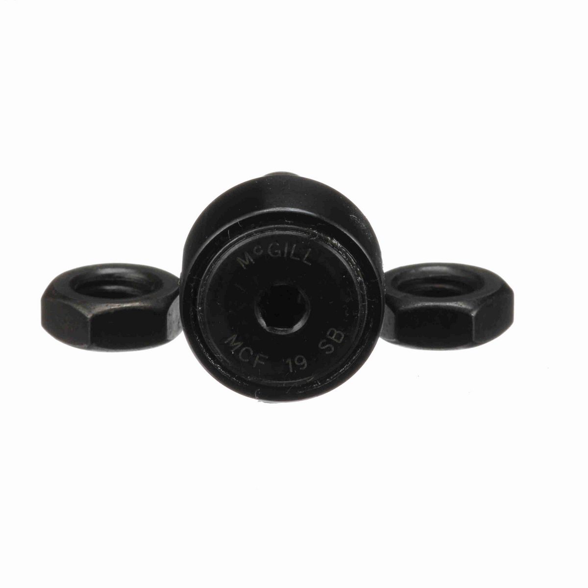 Опорный ролик с цапфой McGill CAMROL MCFE 19 SB, бочкообразный, с уплотнением, с шестигранным отверстием, метрический