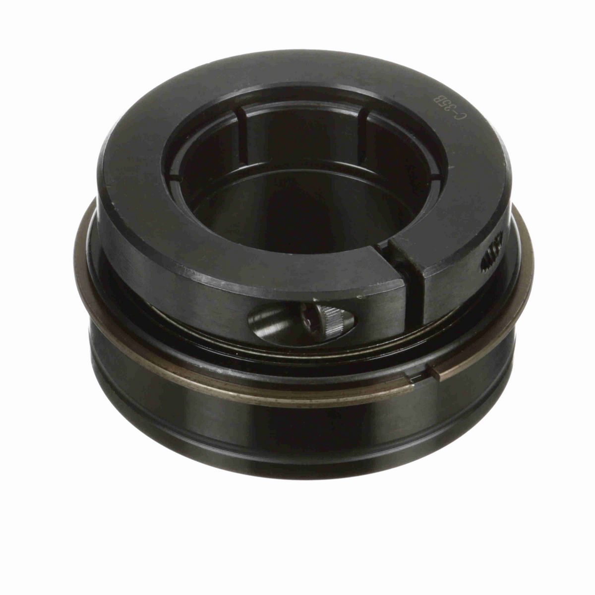 Sealmaster Mounted Insert Only Ball Bearing - 52100 Bearing Steel, Black Oxided - Concentric Lock - ER-35T