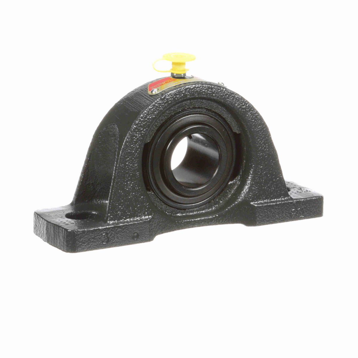 Sealmaster Mounted Cast Iron Two Bolt Low Base Pillow Block Ball Bearing - 52100 Bearing Steel, Black Oxided - Setscrew Lock - NPL-206