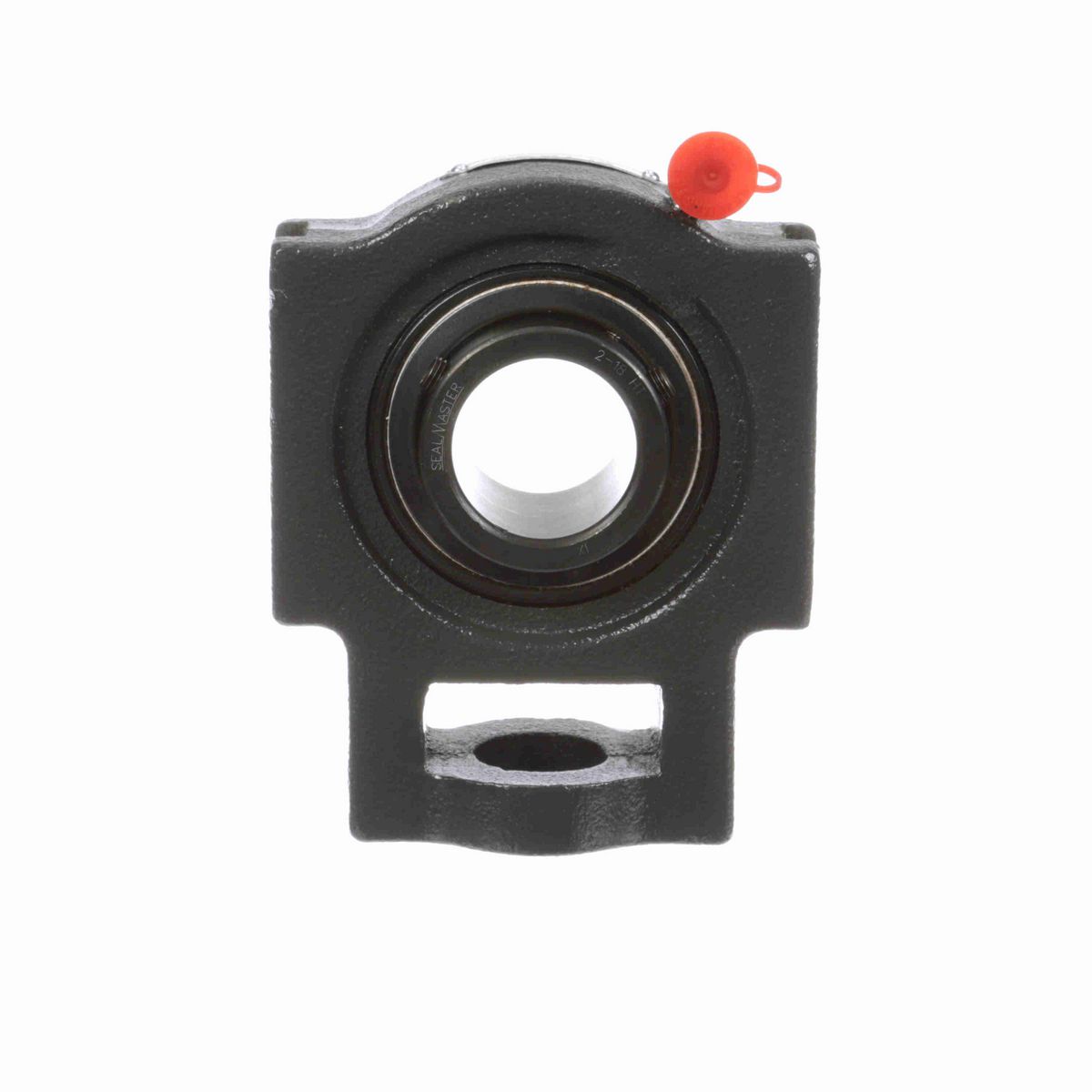 Sealmaster Mounted Cast Iron Wide Slot Take Up Ball Bearing - 52100 Bearing Steel, Black Oxided - Setscrew Lock - High Temperature - ST-24 HT