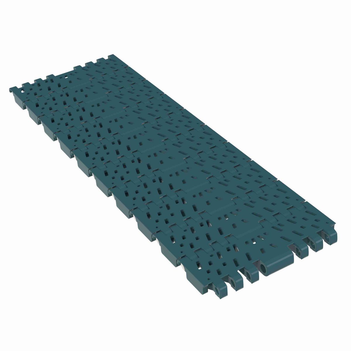 Rexnord 1001FG Straight Running Flush Grid, Material: Green Low Friction Acetal, Width: 84mm, Pitch: 1in - 876.38.72