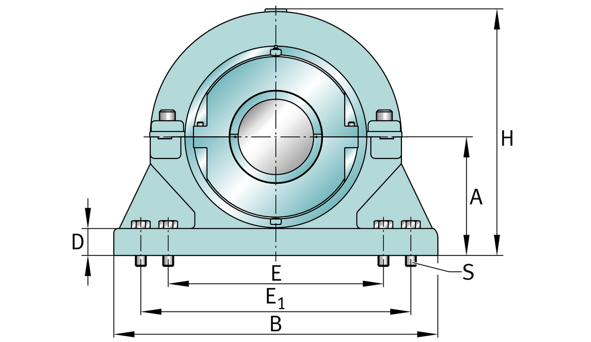 Узел стационарного корпуса FAG S2BCH-1208-FL