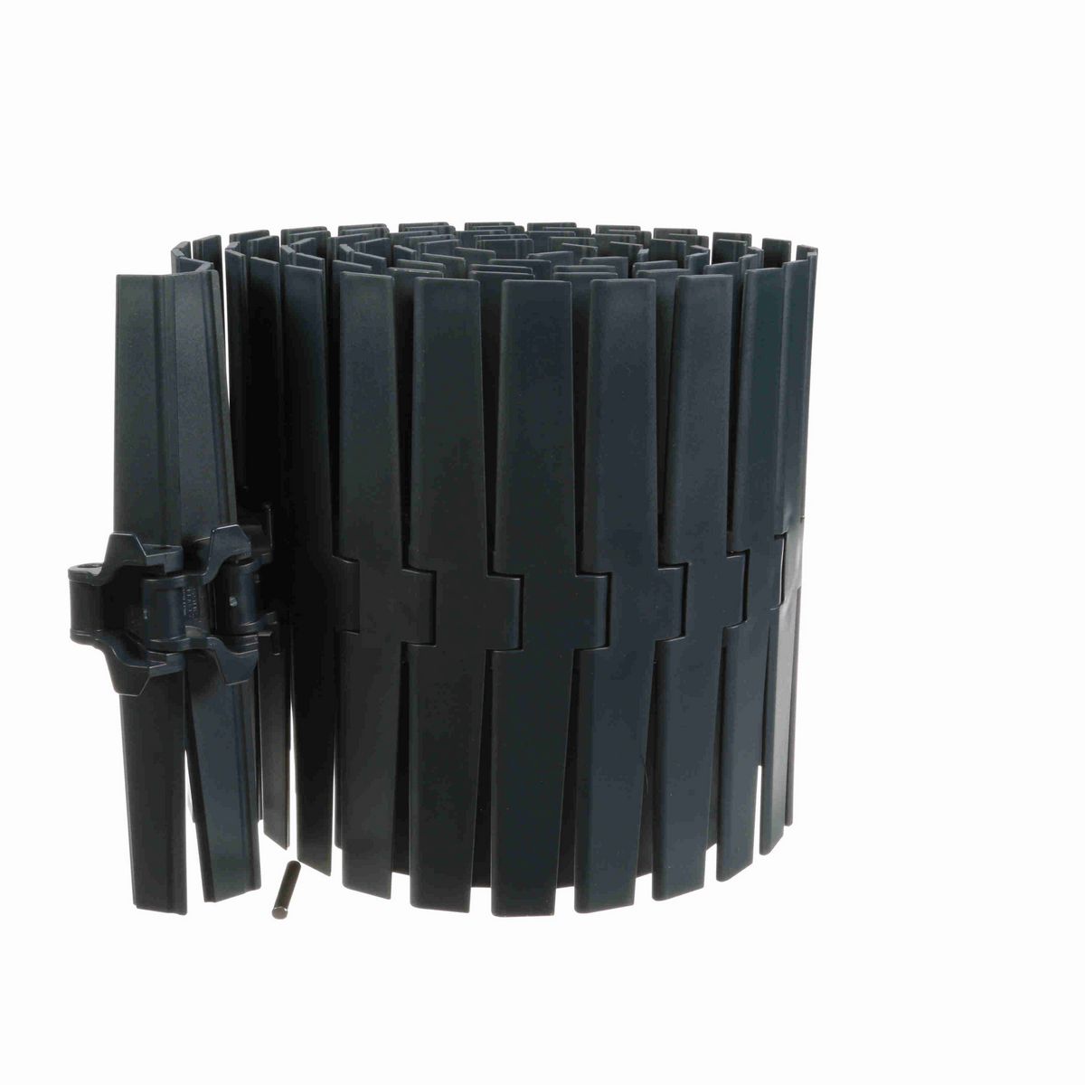 System Plast 882TAB Side-flexing Solid Top, Material: NG evo (Gray Blue), Width: 12in, Pitch: 1.5in - NGE882TAB-K1200