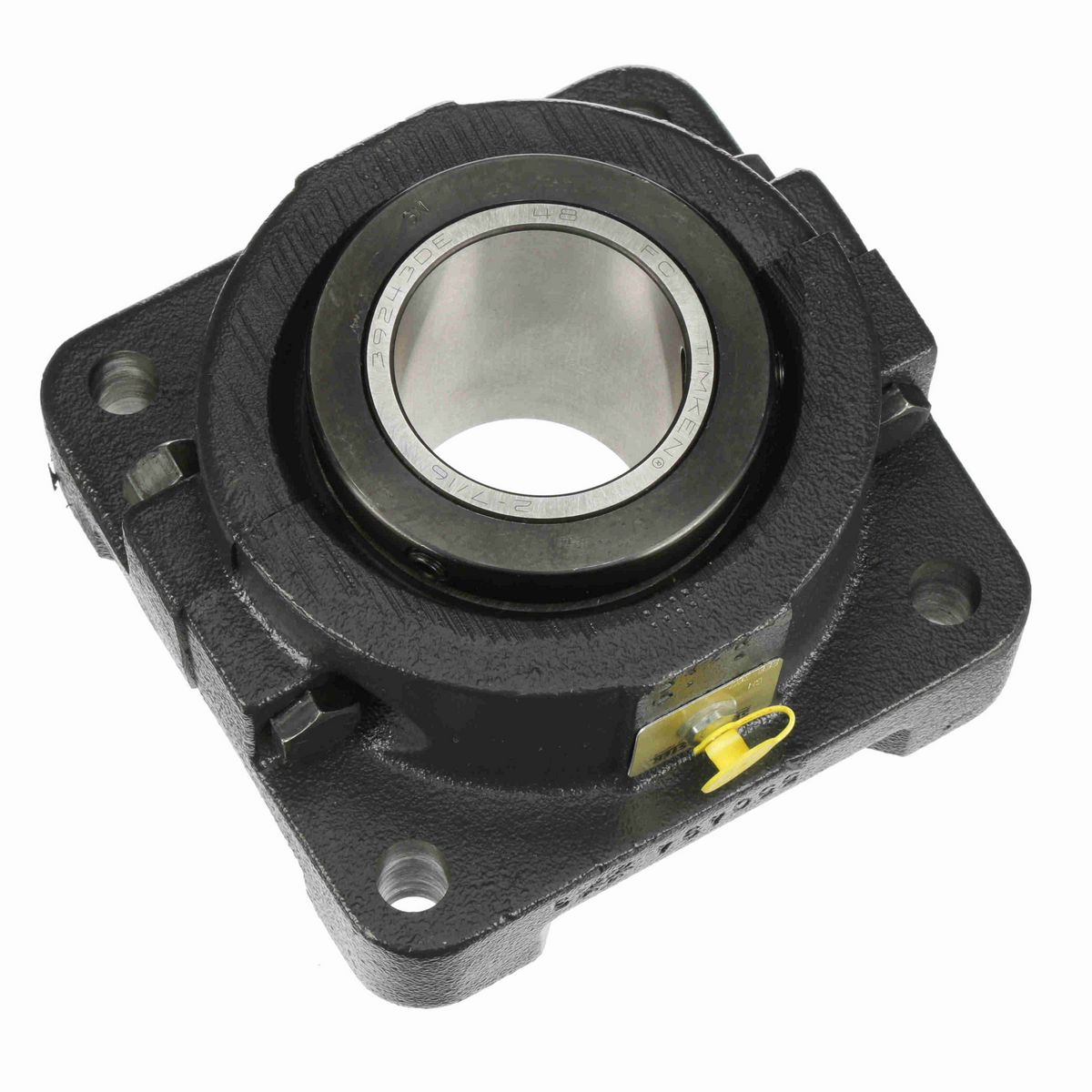 Sealmaster Mounted Cast Iron Four Bolt Flange Tapered Roller - 52100 Bearing Steel - Double Collar Mount Lock - RFB 207
