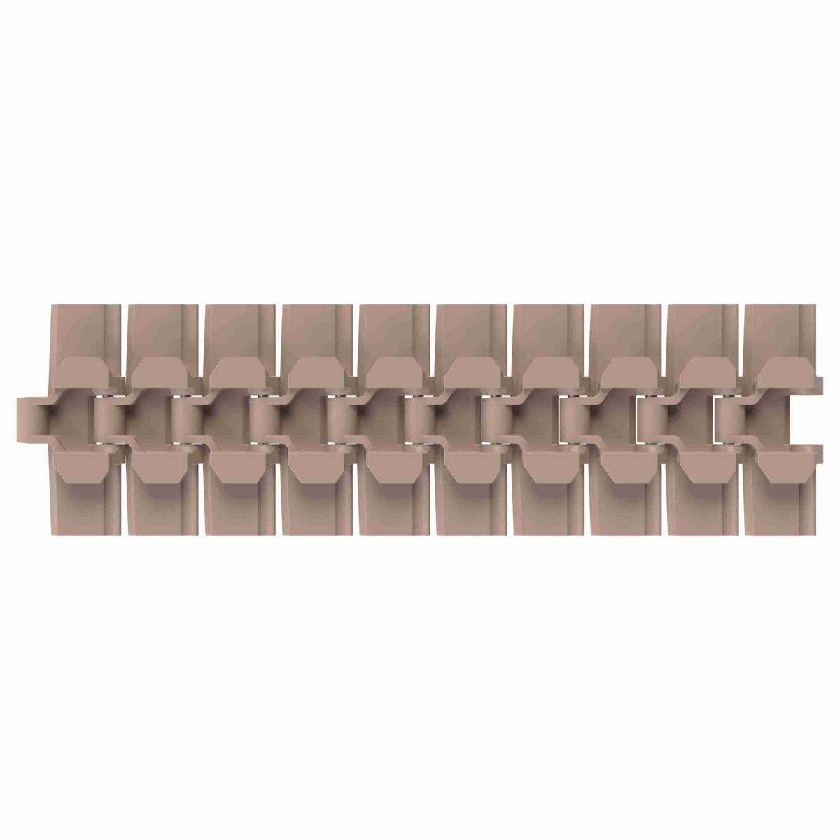 Rexnord 880TAB Side-flexing Solid Top, Material: Tan Low Friction, Width: 4.5in, Pitch: 1.5in - LF880TK4-1/2