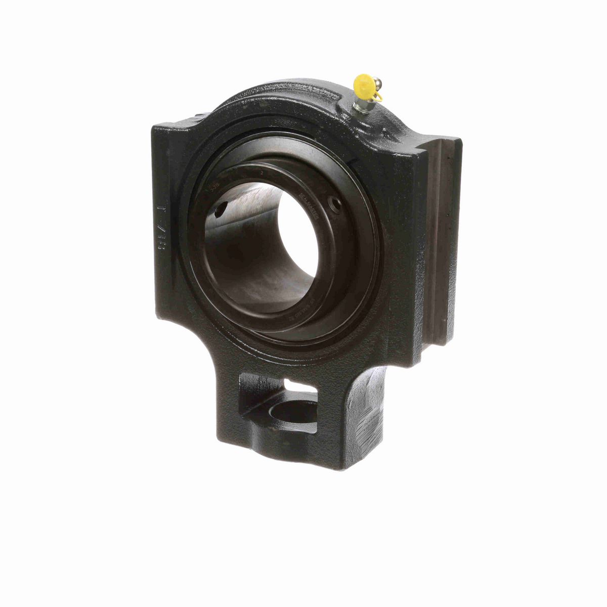 Sealmaster Mounted Cast Iron Wide Slot Take Up Ball Bearing - 52100 Bearing Steel, Black Oxided - Setscrew Lock - MST-63