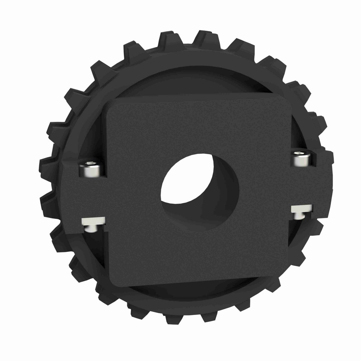 Rexnord 1500 Series Split Molded Nylon Sprocket with 24 Teeth and 30mm Round Idler Bore - 614-213-8