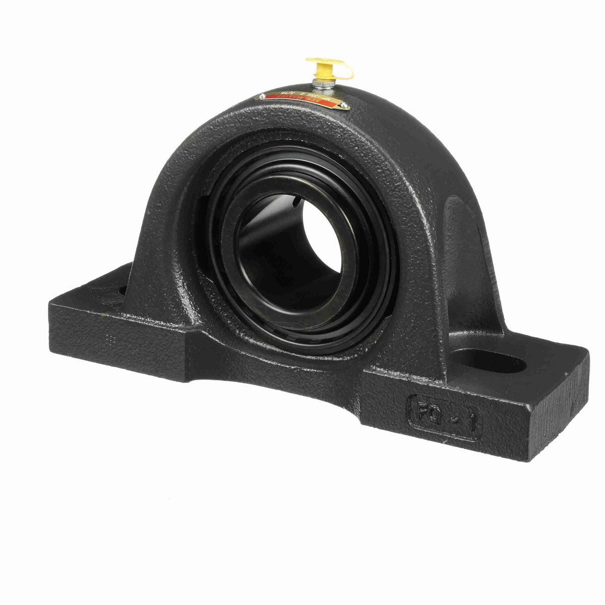 Sealmaster Mounted Cast Iron Two Bolt Pillow Block Ball Bearing - 52100 Bearing Steel, Black Oxided - Setscrew Lock - MP-35C