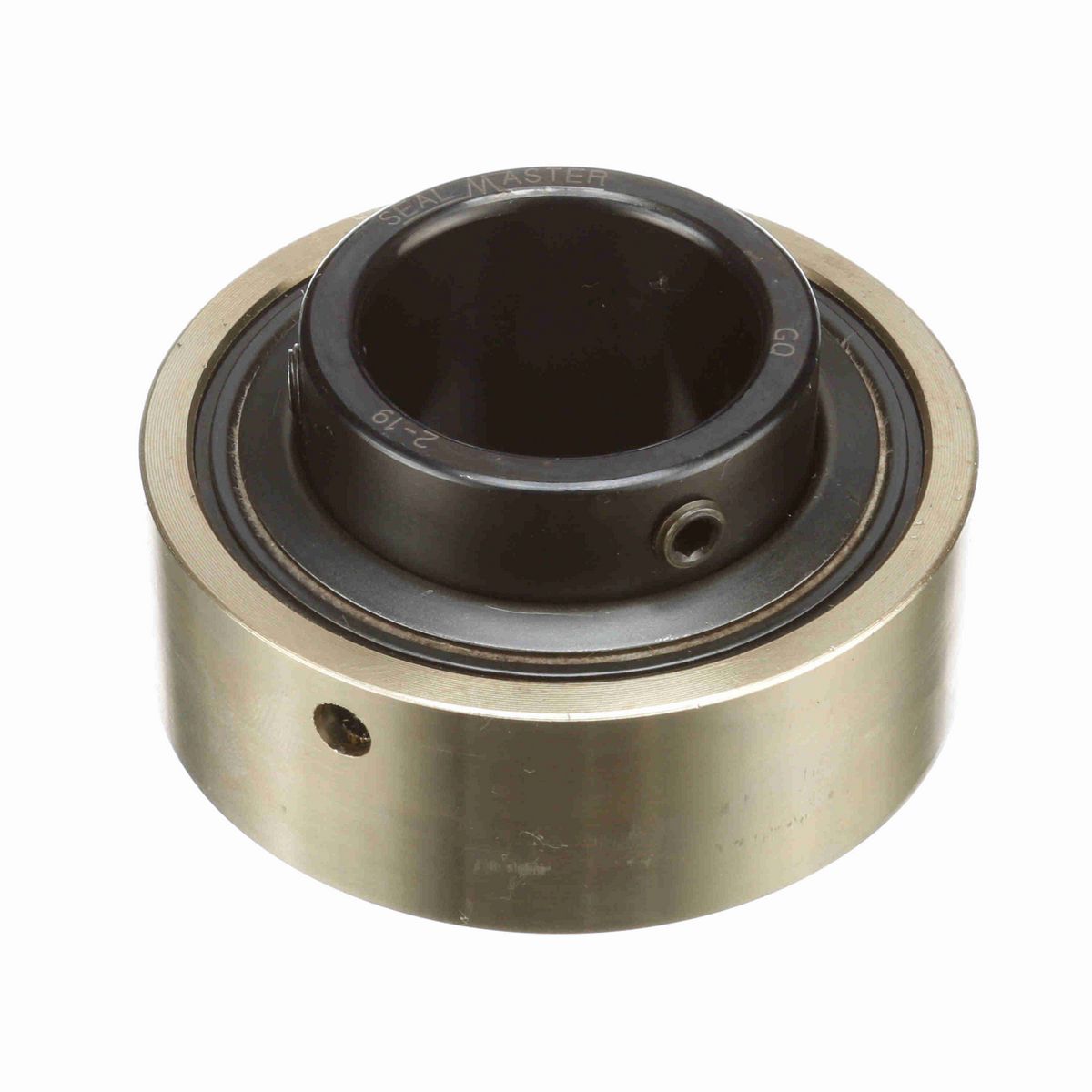 Sealmaster Mounted Insert Only Ball Bearing - 52100 Bearing Steel, Black Oxided - Setscrew Lock - AR-2-19