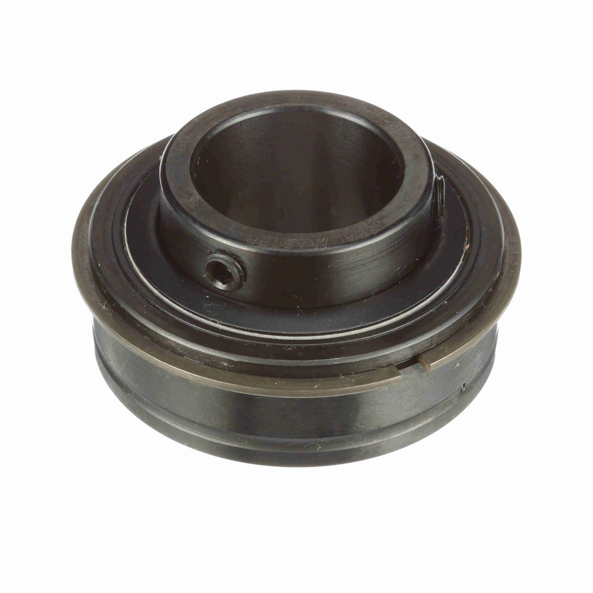 Sealmaster Mounted Insert Only Ball Bearing - 52100 Bearing Steel, Black Oxided - Setscrew Lock - ER-207