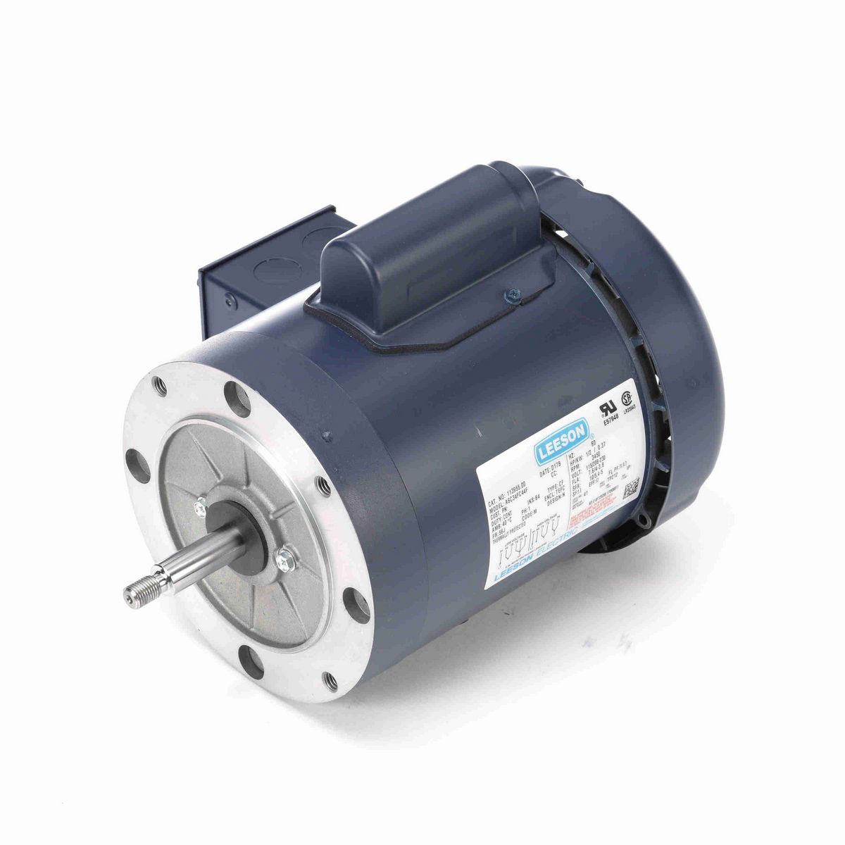 LEESON Jet Pump Motor, 0.50 HP, 1 Ph, 60 Hz, 115/230 V, 3600 RPM, 56J Frame, TEFC - 113955.00