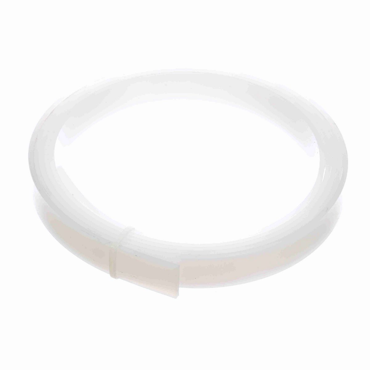 System Plast Rectangular Wear Strip: 0.13"W X 1"H X 120"L White UHMW-PE - HS-0216-10