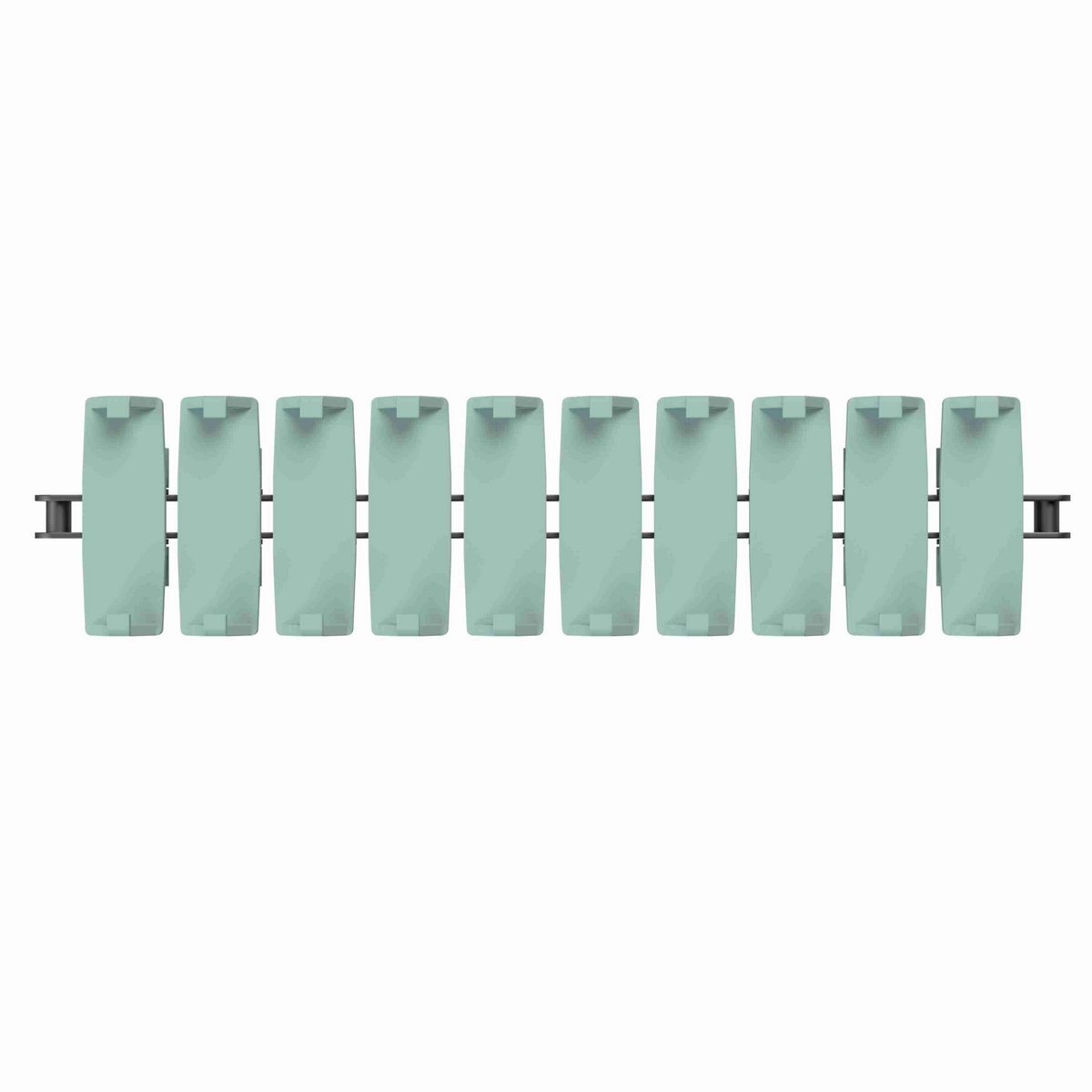 Rexnord 1873TAB SideGrip™ Side-flexing, Material: Heat Stabilized (Green), Width: 3.75in, Pitch: 1.5in - 81439311