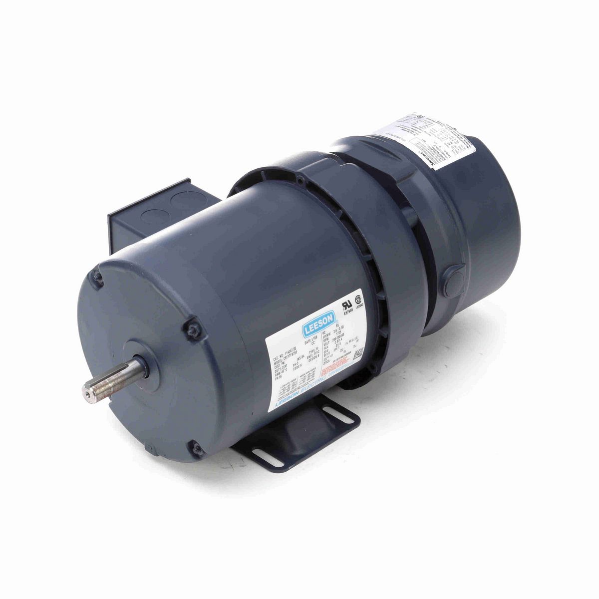 LEESON Brake Motor, 0.75 HP, 3 Ph, 60 Hz, 230/460 V, 1800 RPM, 56 Frame, TEFC - 114147.00