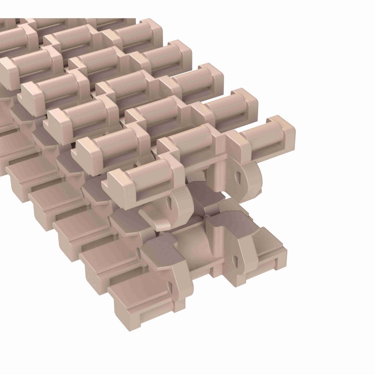 Rexnord 883TAB LBP Side-flexing Low Backline Pressure, Material: Tan Low Friction, Width: 4.5in, Pitch: 1.5in - LBP883TK4.5