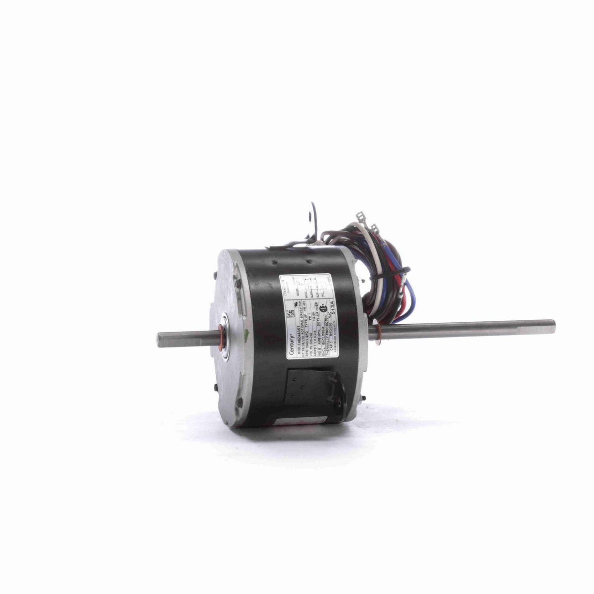 Century OEM Replacement Motor, 1/6,1/8,1/10 HP, 1 Ph, 60 Hz, 208-230 V, 1040 RPM, 3 Speed, 48 Frame, TEAO - 513A