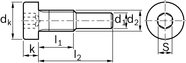 Установочный винт для суперлинейных втулок H и SH Bosch Rexroth M4X12-8.8 & [R342700109]