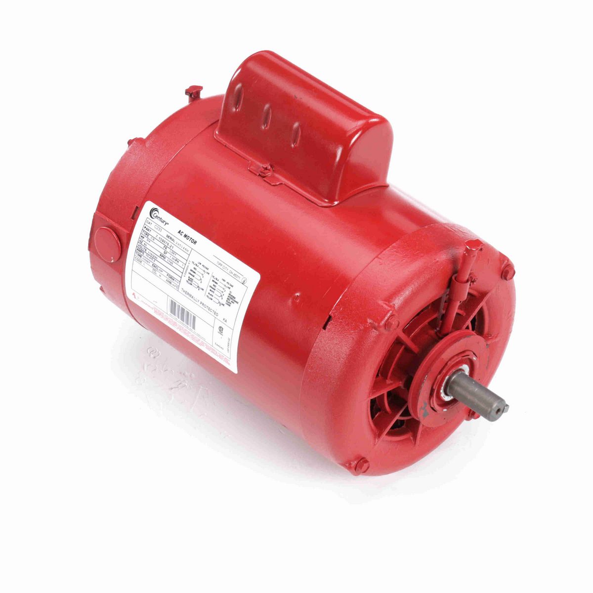 Century Circulator Pump Motor, 3/4 HP, 1 Ph, 60 Hz, 115/230 V, 1800 RPM, L56Y Frame, DP - C233