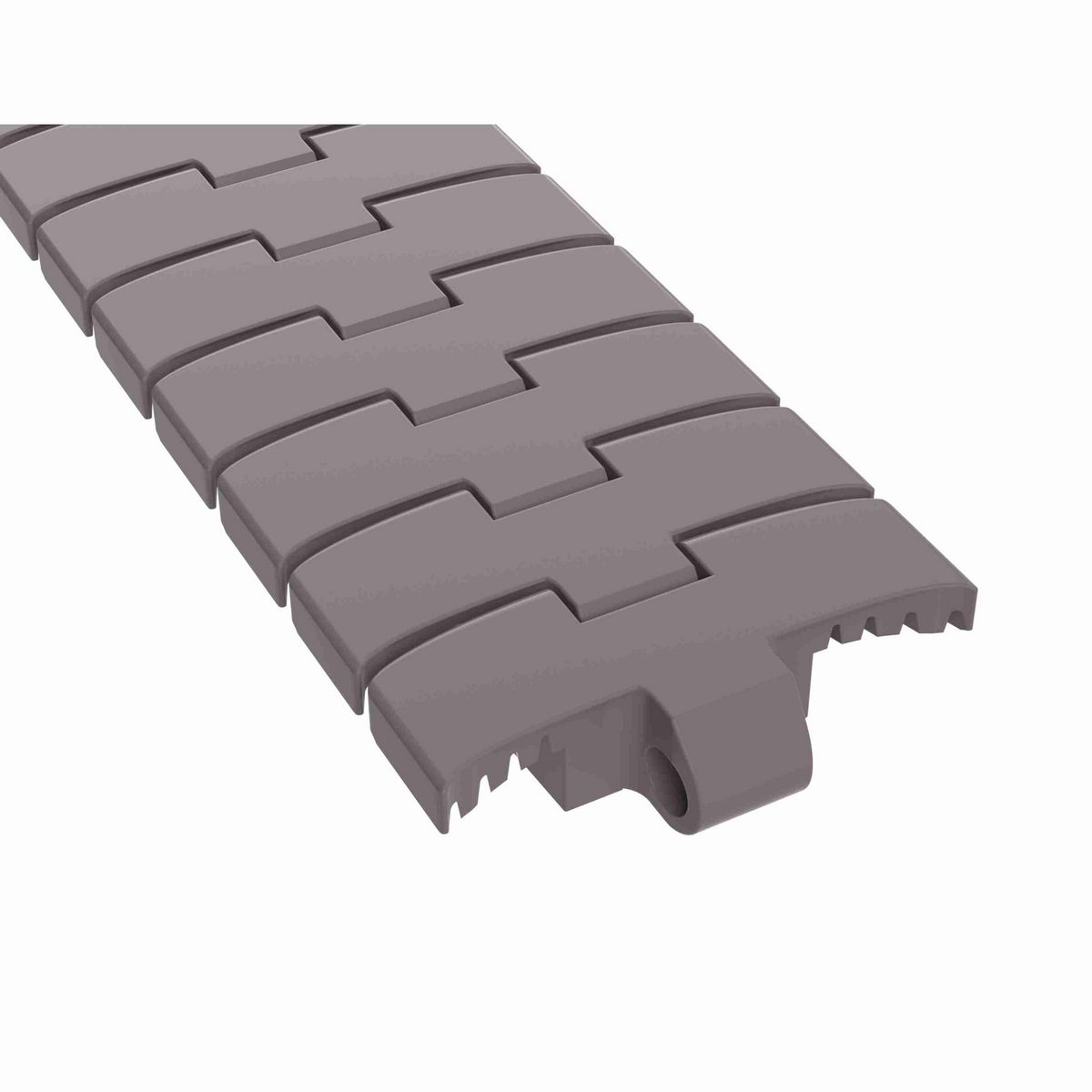 Rexnord 1060 FTM Side-flexing Solid Top, Material: Brown High Performance, Width: 3.3in, Pitch: 1in - 749.10.09