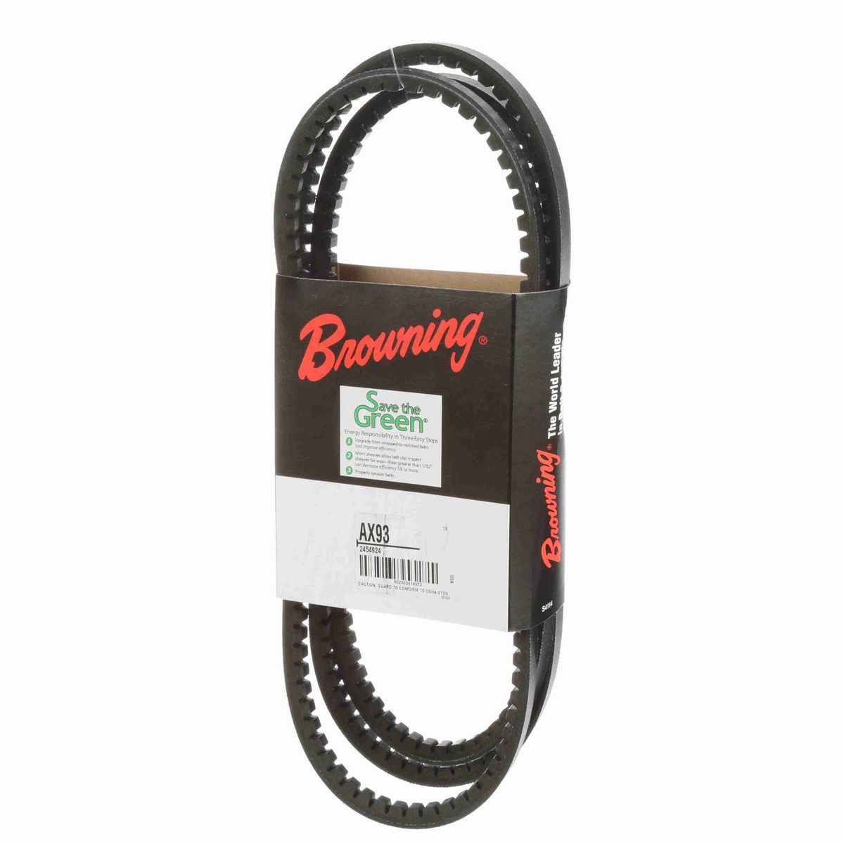 Browning EPDM Notched Belt 98% Efficient - AX93