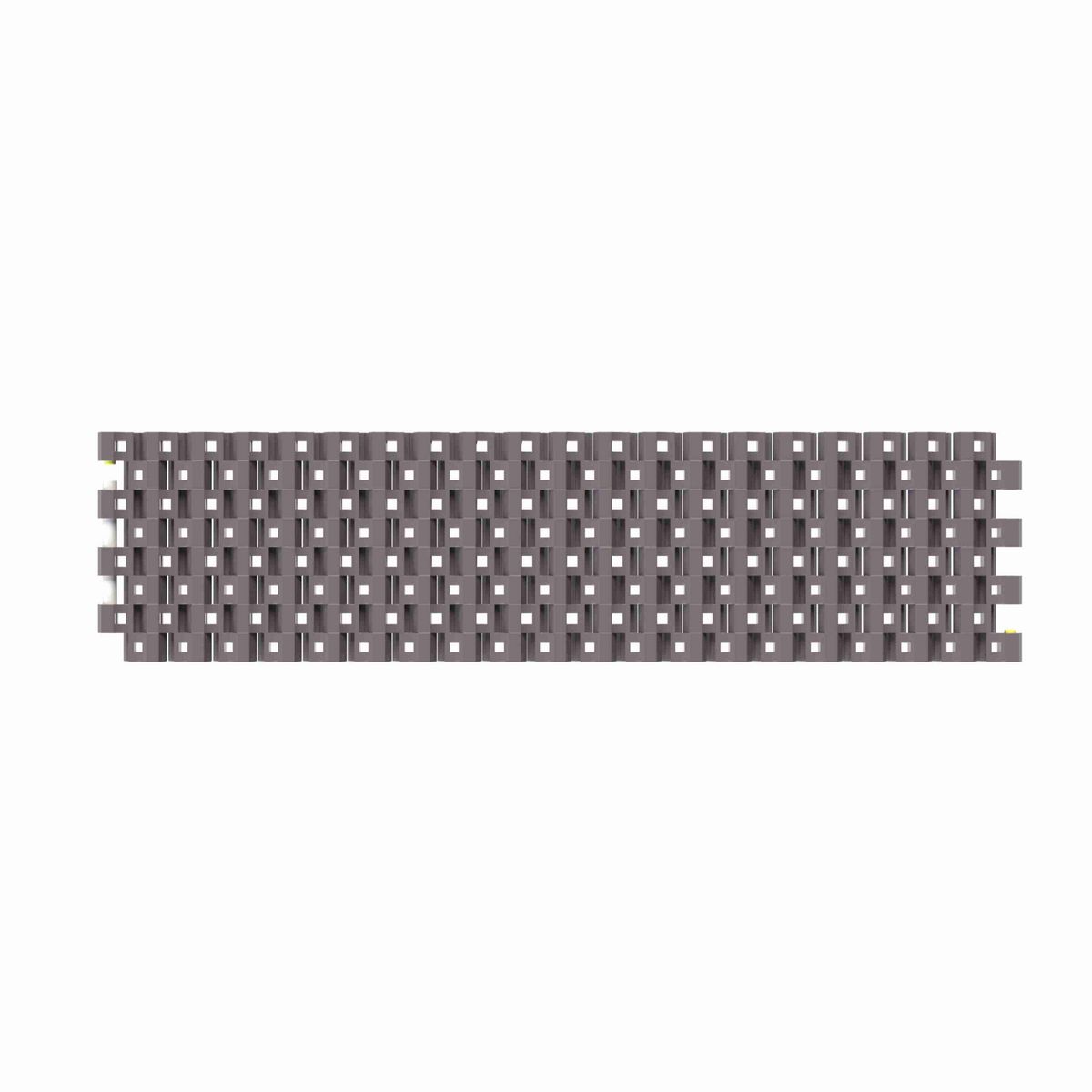 Rexnord 1506 Straight Running Flush Grid, Material: Brown High Performance, Width: 3in, Pitch: 15mm - HP1506-3