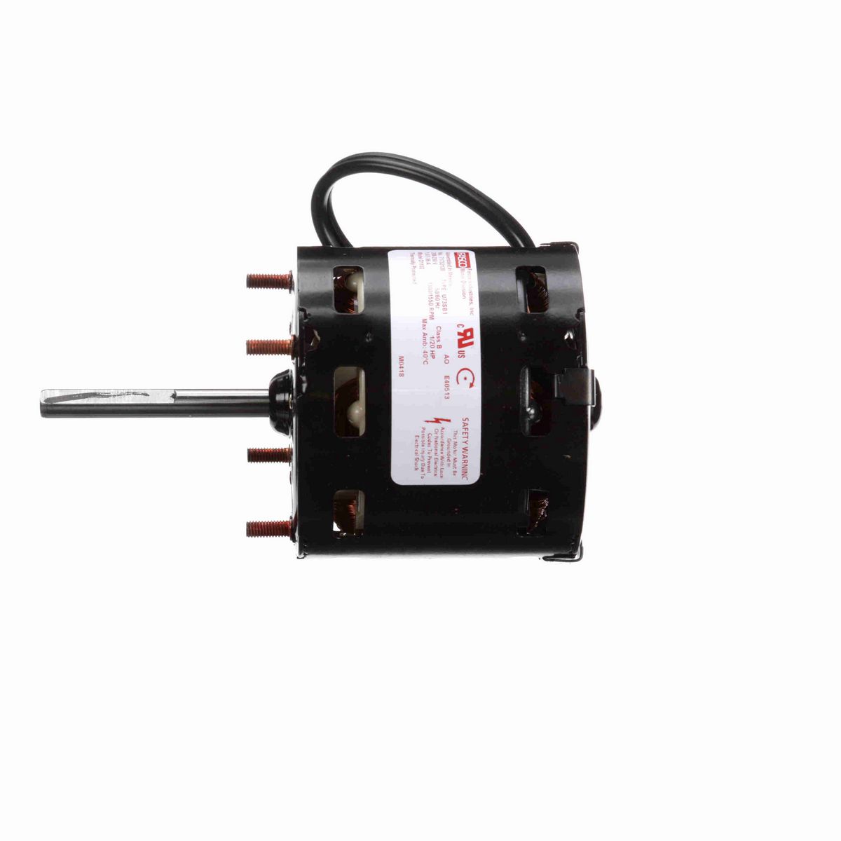 FASCO OEM Replacement Motor, 1/20 HP, 1 Ph, 50 Hz, 208-230 V, 1300/1500 RPM, 1 Speed, 3.3" Diameter, OAO - D1132