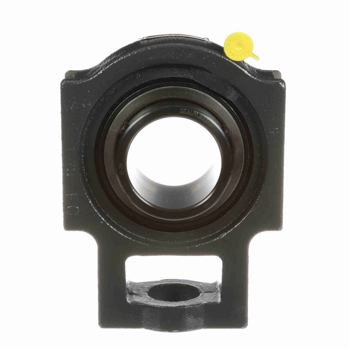 Sealmaster Mounted Cast Iron Wide Slot Take Up Ball Bearing - 52100 Bearing Steel, Black Oxided - Setscrew Lock - ST-38