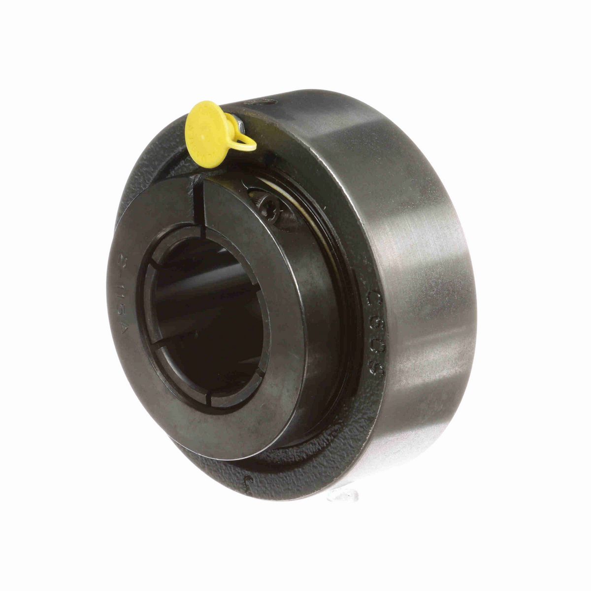 Sealmaster Mounted Cast Iron Cylindrical Cartridge Ball Bearing - 52100 Bearing Steel, Black Oxided - Concentric Lock - MSC-28T