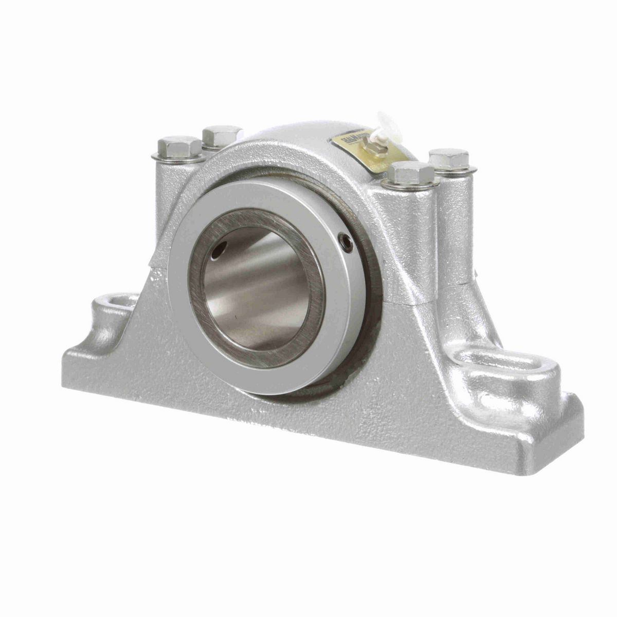 Sealmaster Mounted Flouropolymer Coated Cast Iron Two Bolt Pillow Block Tapered Roller - 52100 Bearing Steel - Double Collar Mount Lock - Corrosion Resistant - RPB 204-C2 CR