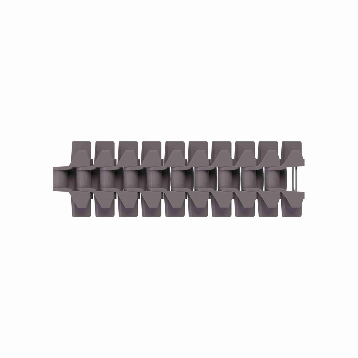 Rexnord 770TAB Side-flexing Solid Top, Material: Brown High Performance, Width: 3.25in, Pitch: 1in - 81433921