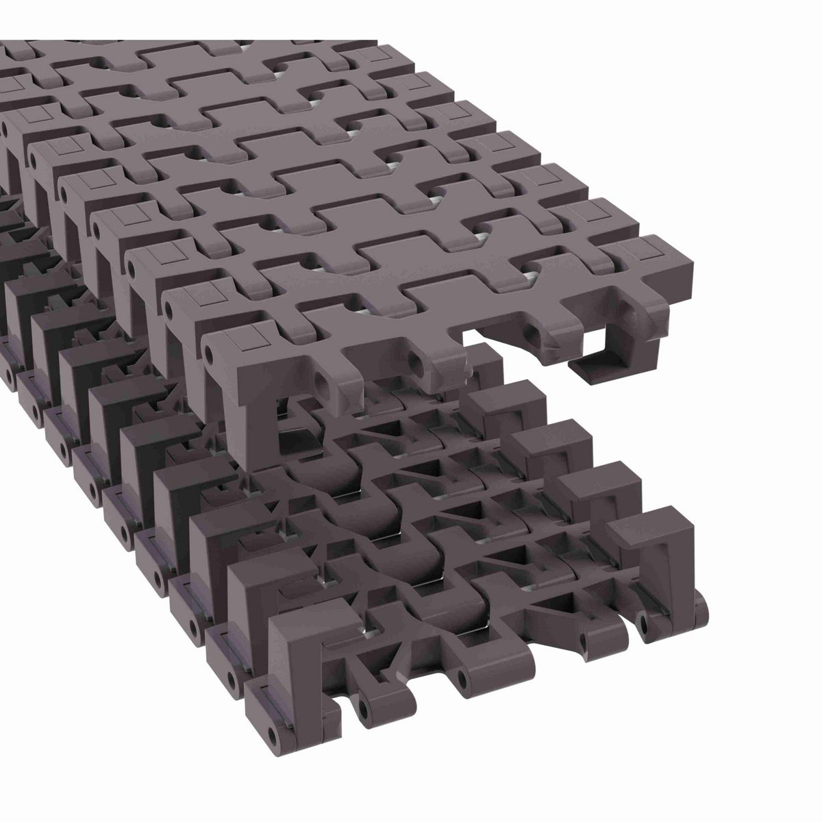 Rexnord 7956TAB Side-flexing Flush Grid, Material: Brown High Performance, Width: 6in, Pitch: 1.25in - 81449931