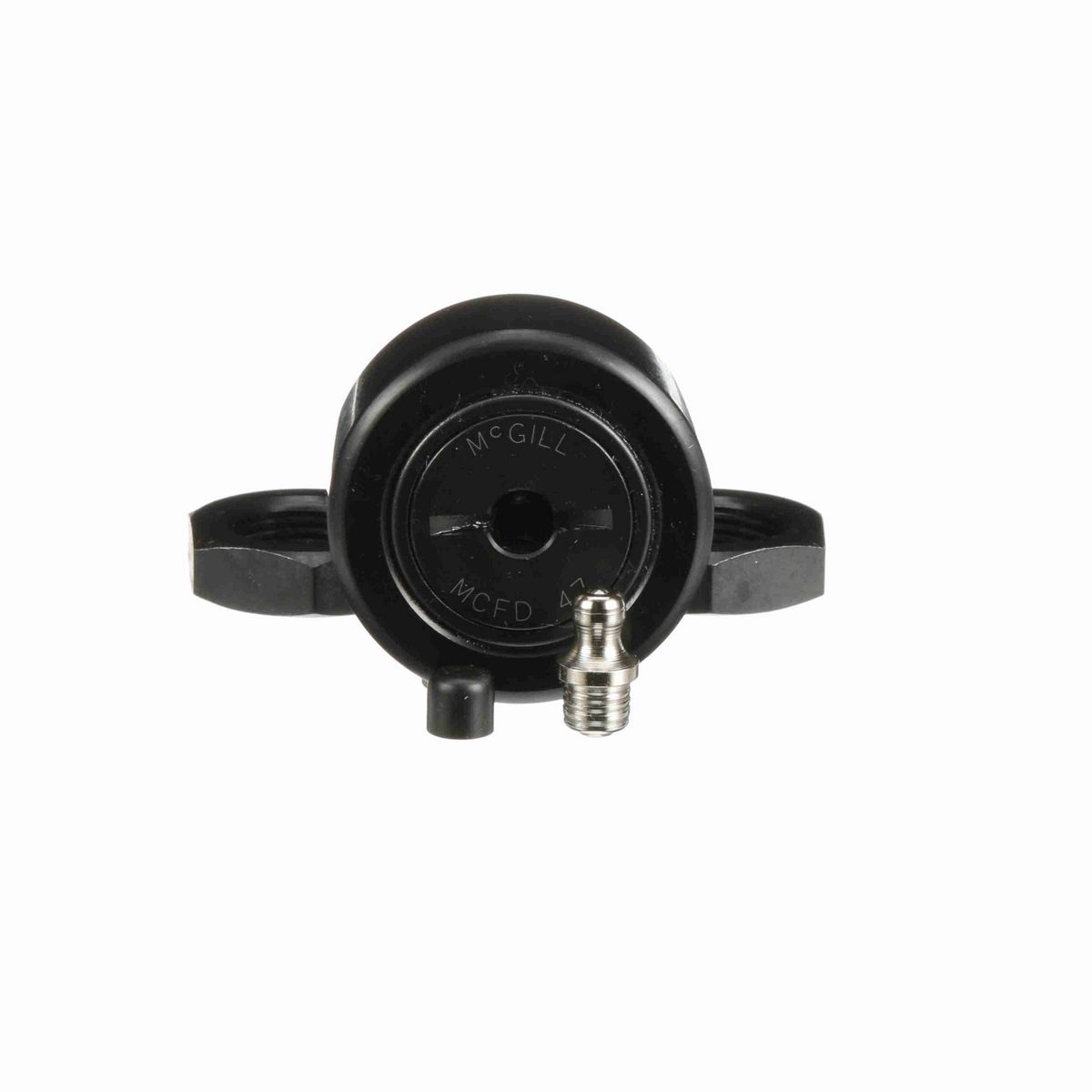 Опорный ролик с цапфой McGill CAMROL MCFD 47, бочкообразный, повышенной грузоподъемности, со щитком, со шлицем под отвёртку, метрический