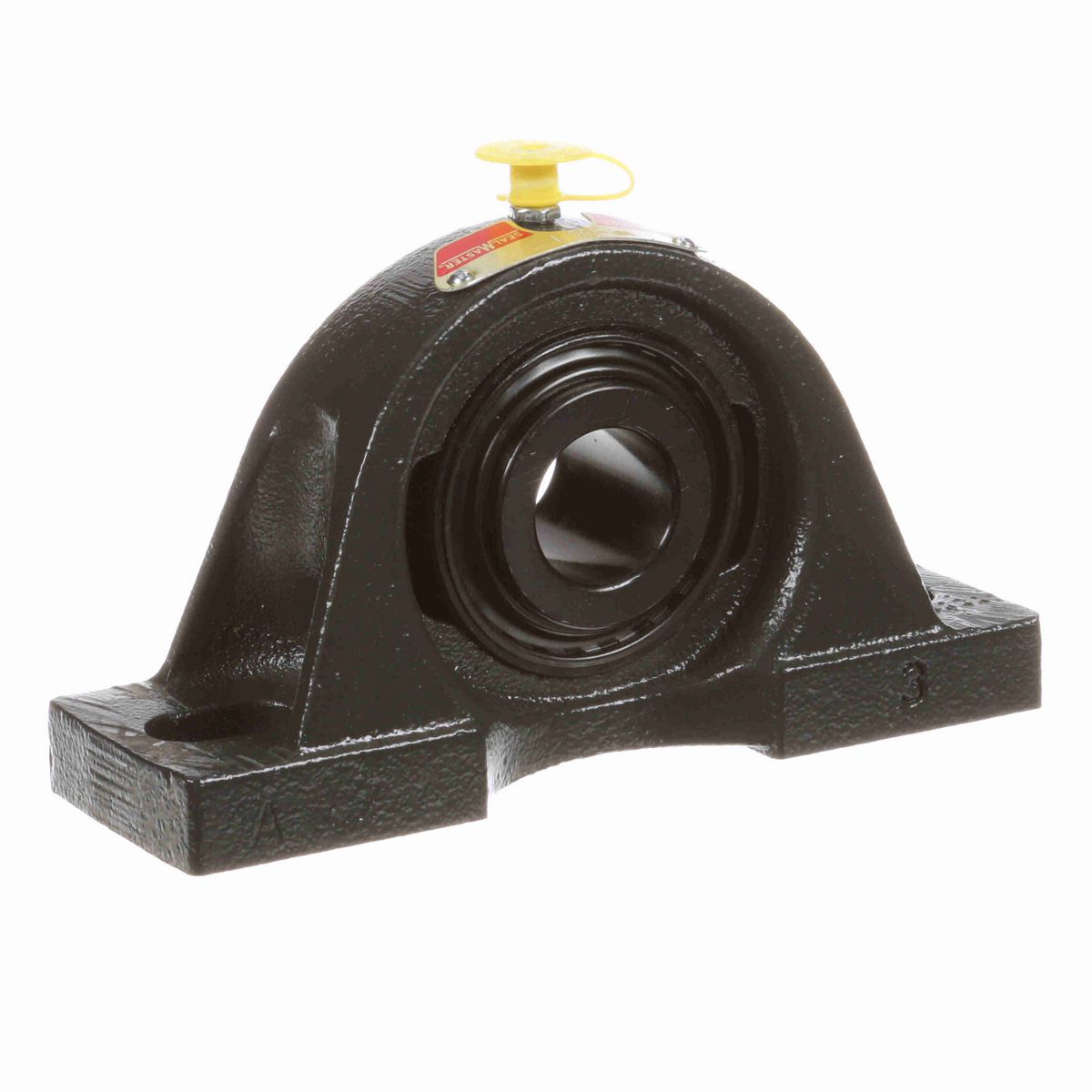 Sealmaster Mounted Cast Iron Two Bolt Pillow Block Ball Bearing - 52100 Bearing Steel, Black Oxided - Setscrew Lock - MP-16C