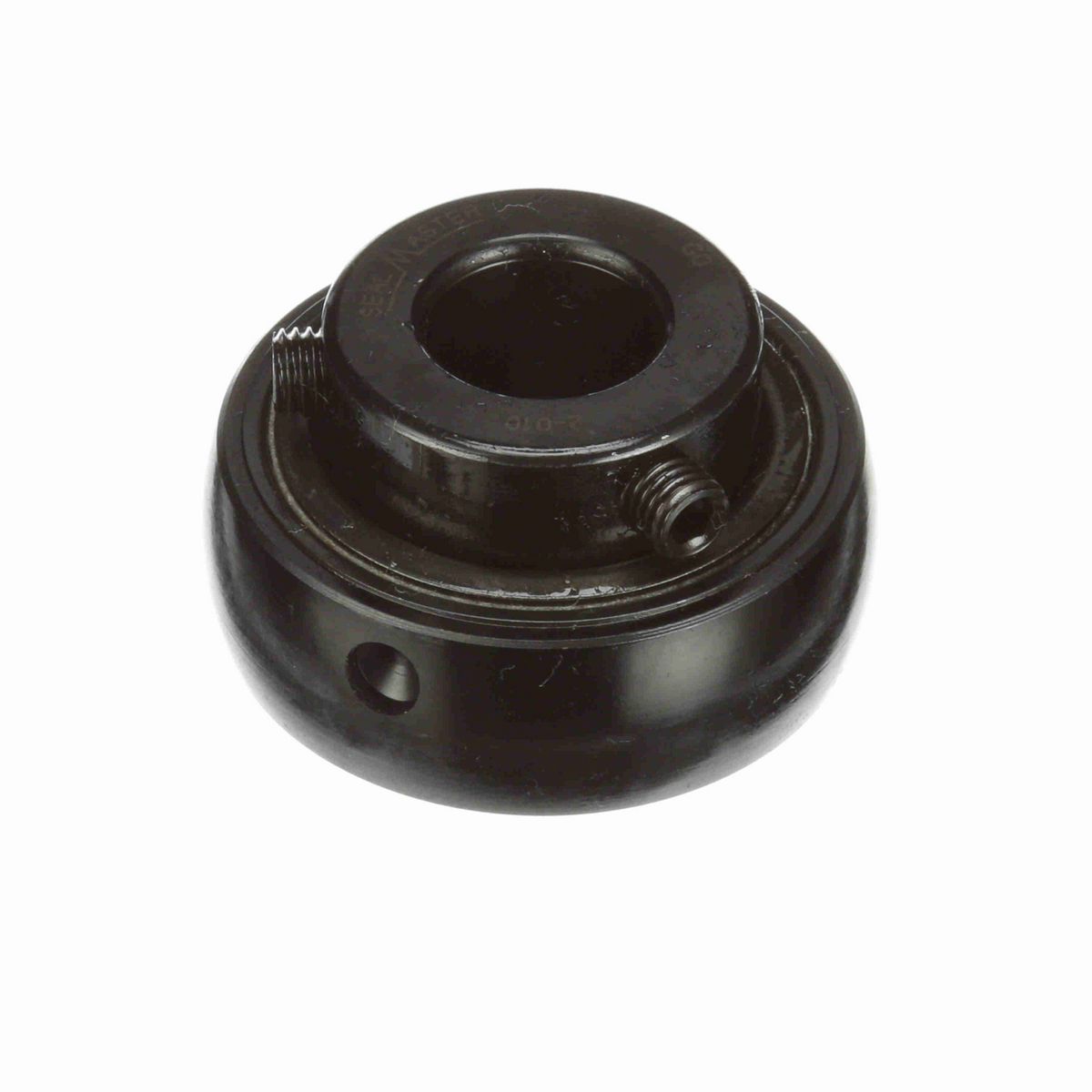 Sealmaster Mounted Insert Only Ball Bearing - 52100 Bearing Steel, Black Oxided - Setscrew Lock - 2-010