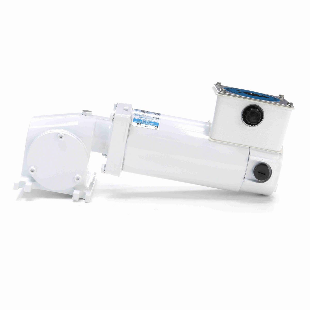 LEESON White Duck™ Right Angle Gearmotor, 0.25 HP, 90 V, 250 RPM, 32 Frame - M1125279.00