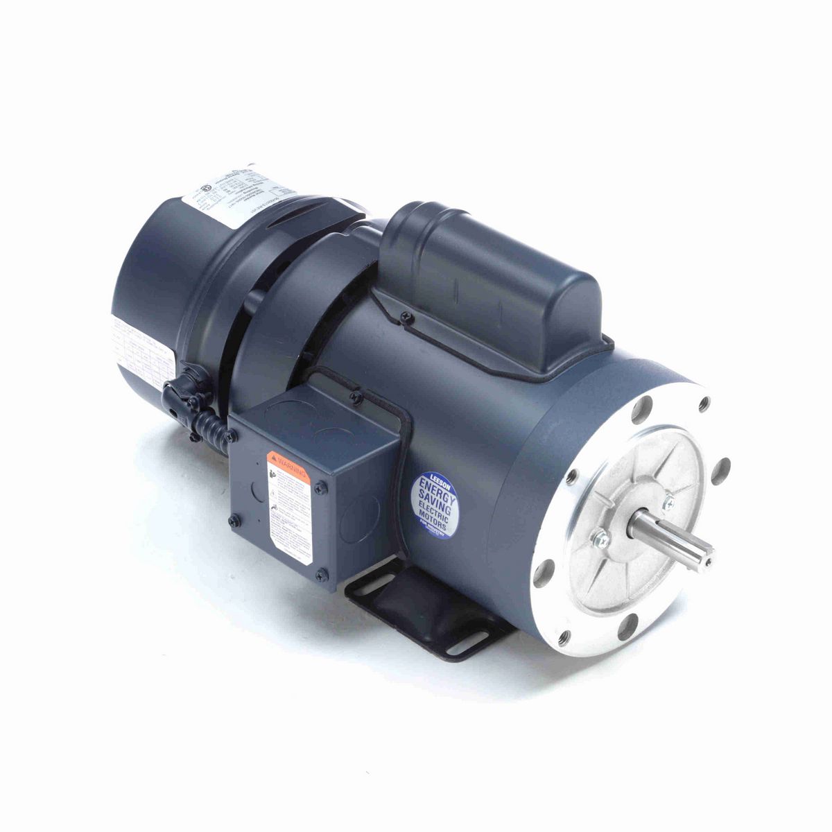 LEESON Brake Motor, 0.75 HP, 1 Ph, 60 Hz, 115/230 V, 1800 RPM, 56C Frame, TEFC - 114167.00