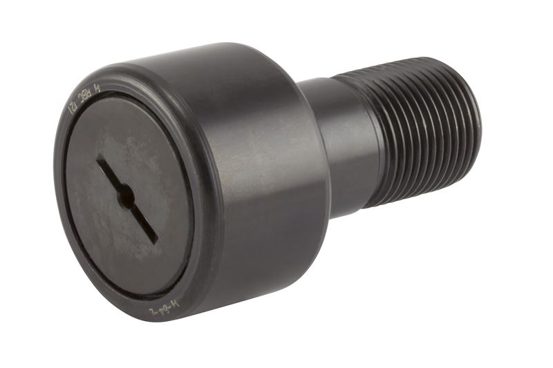 Игольчатый опорный ролик с цапфой RBC H64L, цилиндрический, повышенной грузоподъемности, с уплотнением, со шлицем под отвёртку