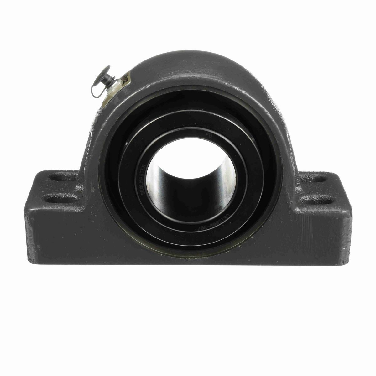 Sealmaster Mounted Cast Iron Four Bolt Pillow Block Spherical Roller - 52100 Bearing Steel, Black Oxided - Collar Mount Lock - USRBF5000-207