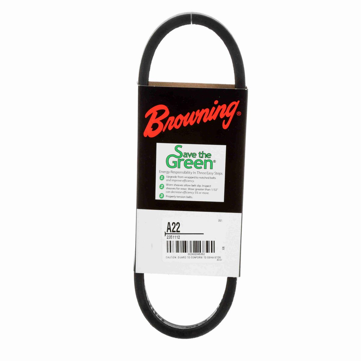 Browning Neoprene Wrapped Belt 95% Efficient - A22
