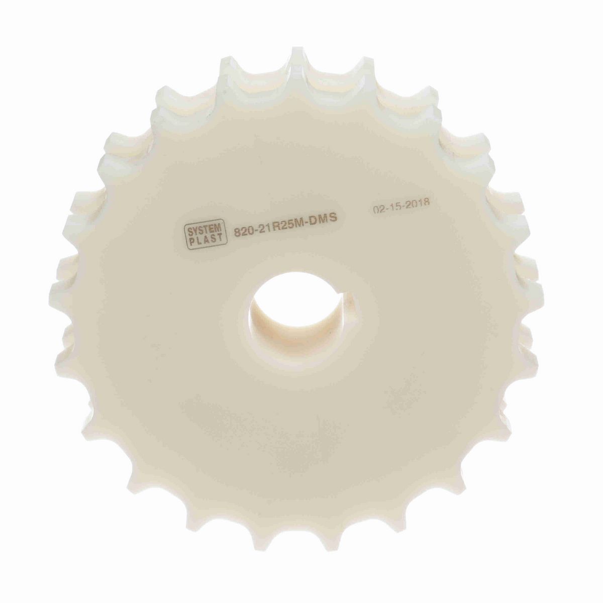 System Plast 820 Series Split Machined Sprocket with 21 Teeth and a 25mm Round Shaft-Ready Bore - 820-21R25M-DMS