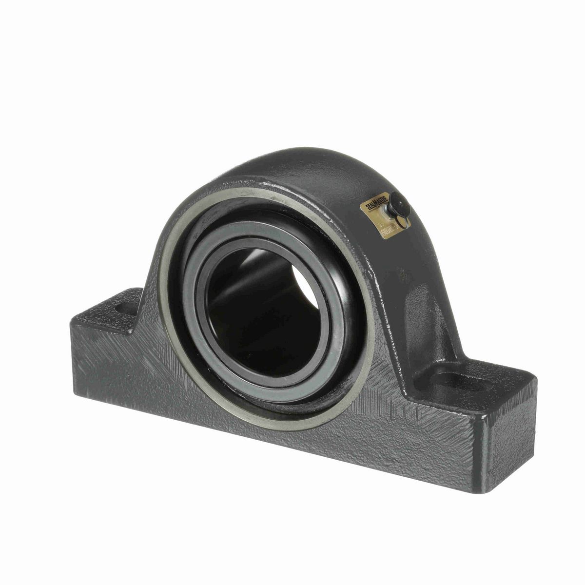 Sealmaster Mounted Cast Iron Two Bolt Pillow Block Spherical Roller - 52100 Bearing Steel, Black Oxided - Collar Mount Lock - USRB5000E-307