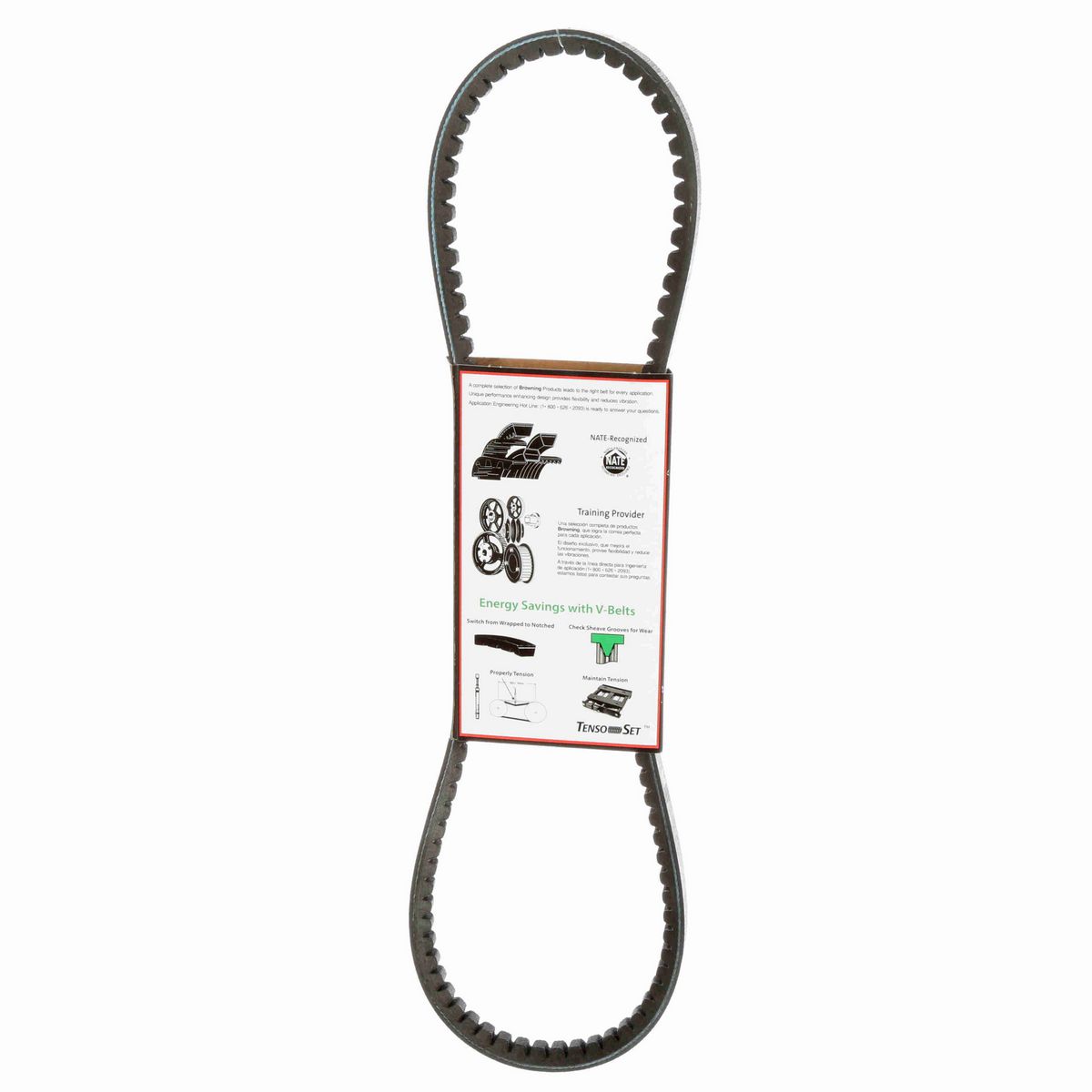 Browning EPDM Notched Belt 98% Efficient - AX36