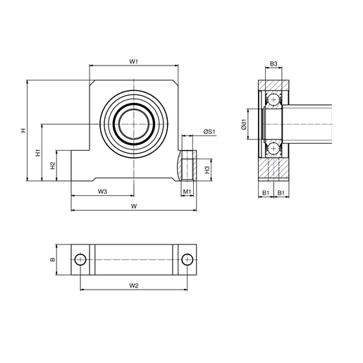 Плавающий подшипниковый узел SNR BSTF40