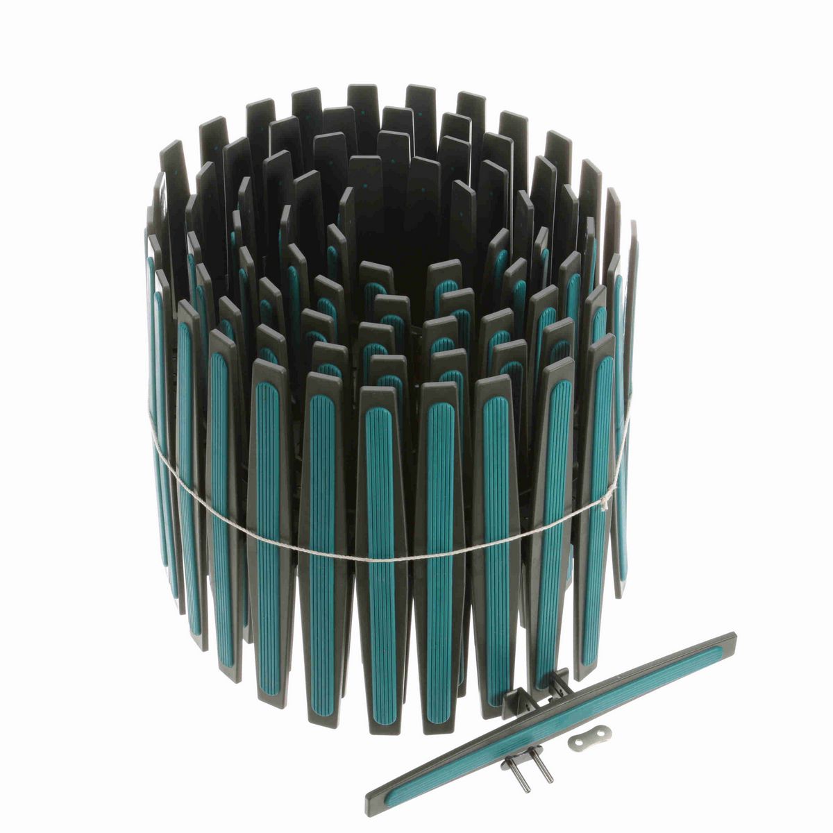 System Plast 1873TAB VG Side-flexing SuperGrip™, Material: Gray Low Friction, Width: 12in, Pitch: 1.5in - LFG1873TAB-K1200VG