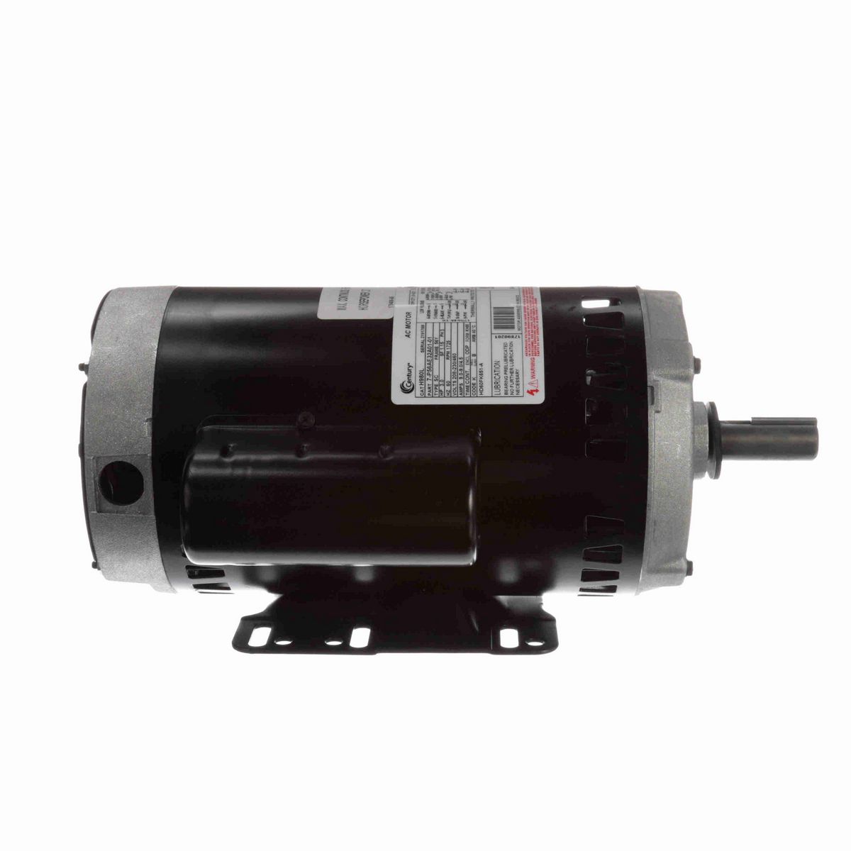 Century OEM Replacement Motor, 3.0 HP, 3 Ph, 60 Hz, 208-230/460 V, 1800 RPM, 56Y Frame, ODP - H980L