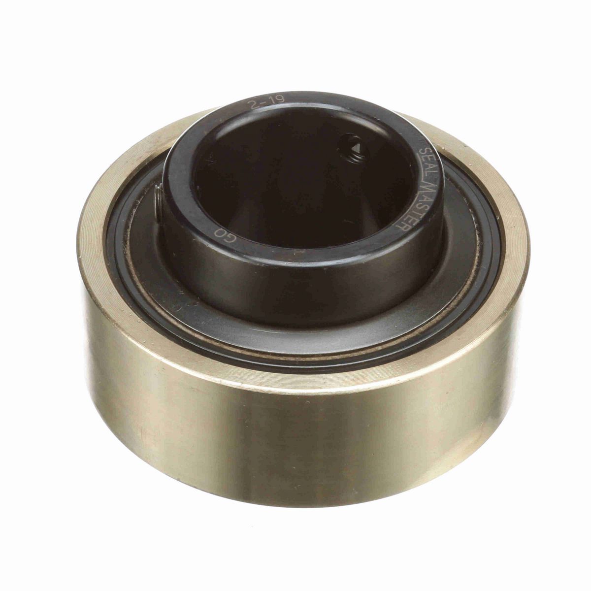 Sealmaster Mounted Insert Only Ball Bearing - 52100 Bearing Steel, Black Oxided - Setscrew Lock - AR-2-19