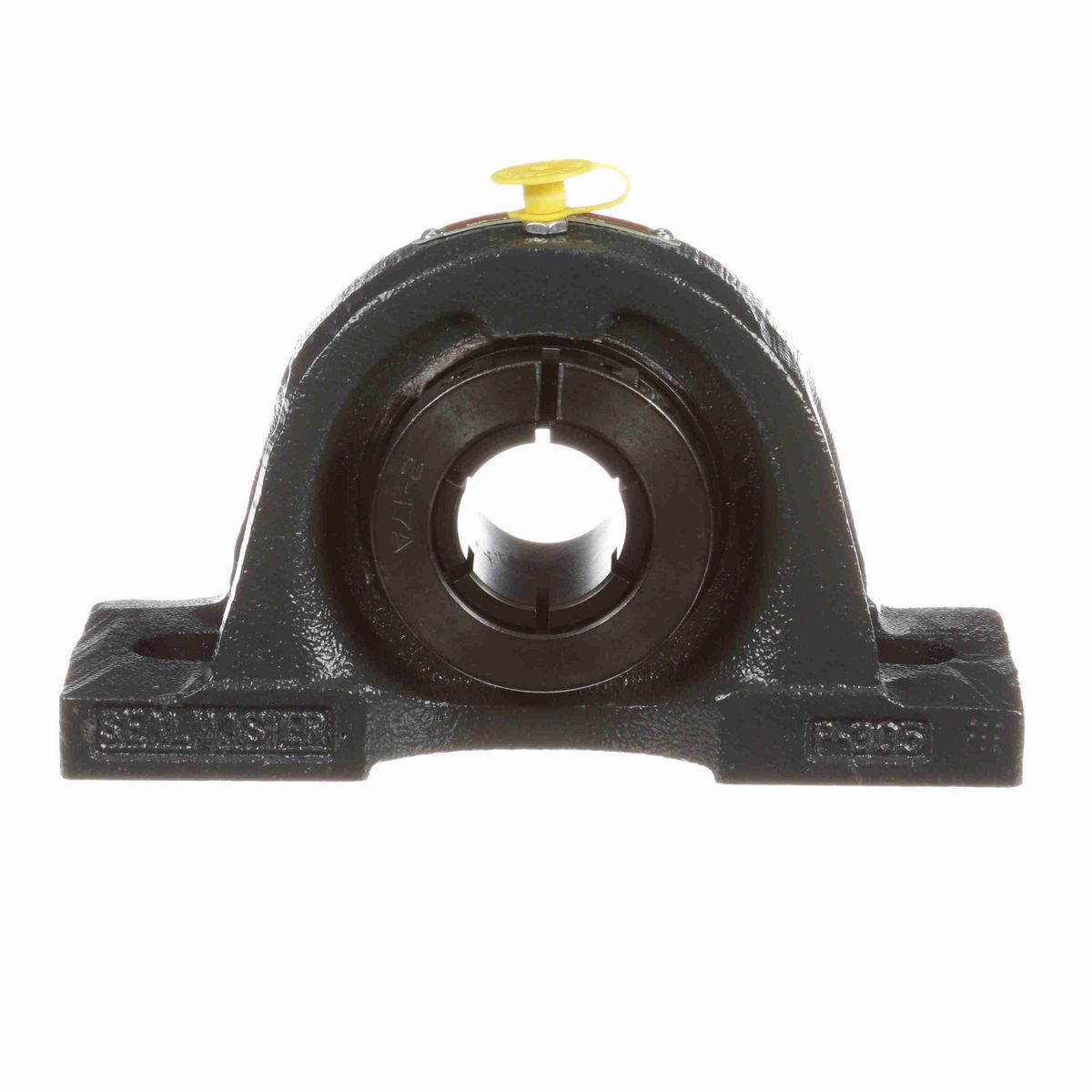 Sealmaster Mounted Cast Iron Two Bolt Pillow Block Ball Bearing - 52100 Bearing Steel, Black Oxided - Concentric Lock - MP-19T