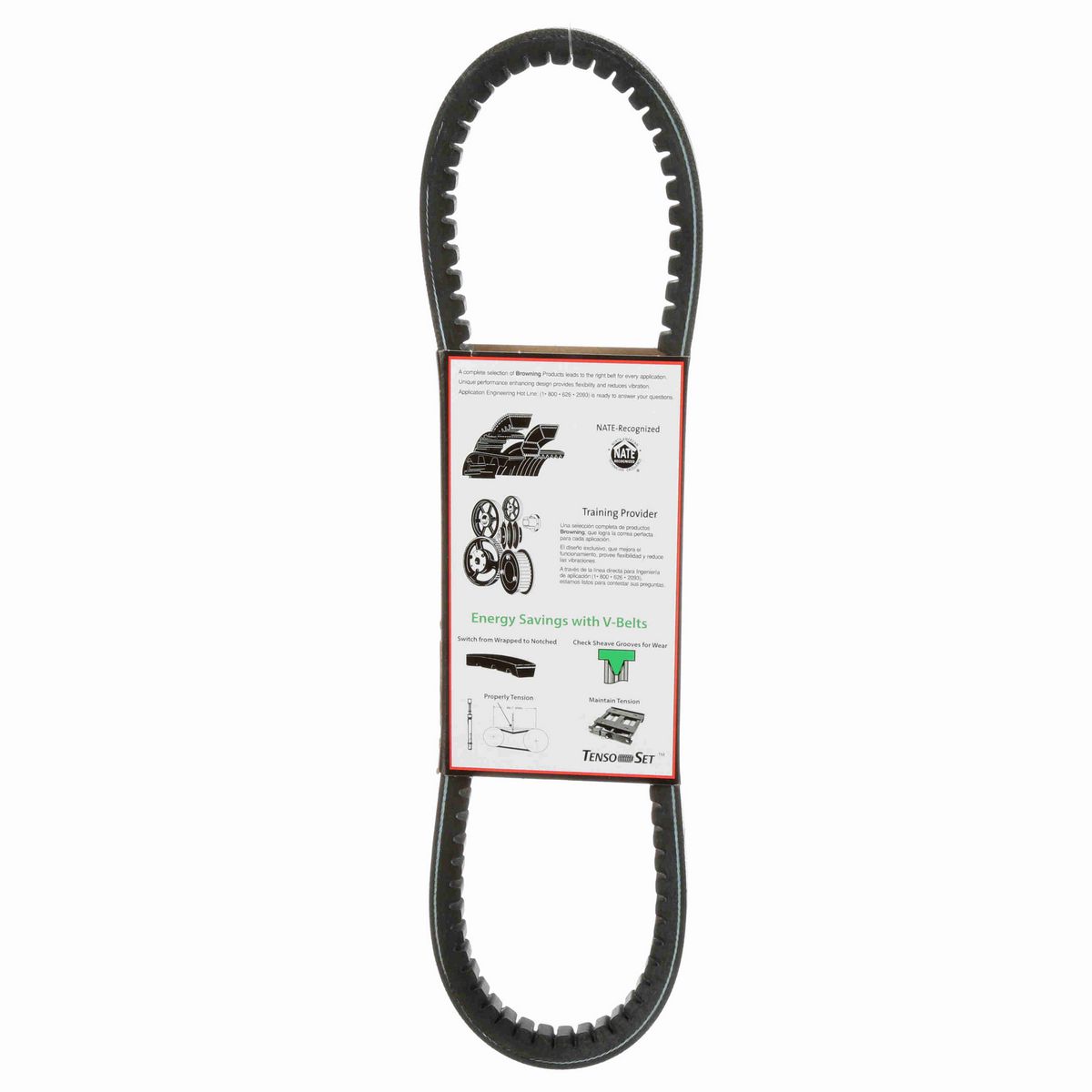 Browning EPDM Notched Belt 98% Efficient - BX30